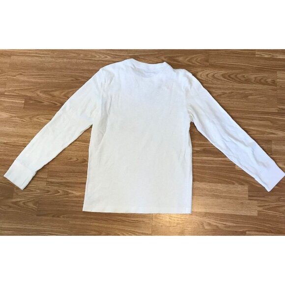 Vtg American Eagle Outfitter 1977 Athletic Fit Long Sleeve Cream Shirt Med Y2K - Picture 12 of 12